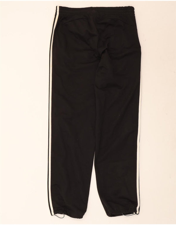 Calça de treino masculina Adidas Joggers UK 42/44 grande poliéster preto