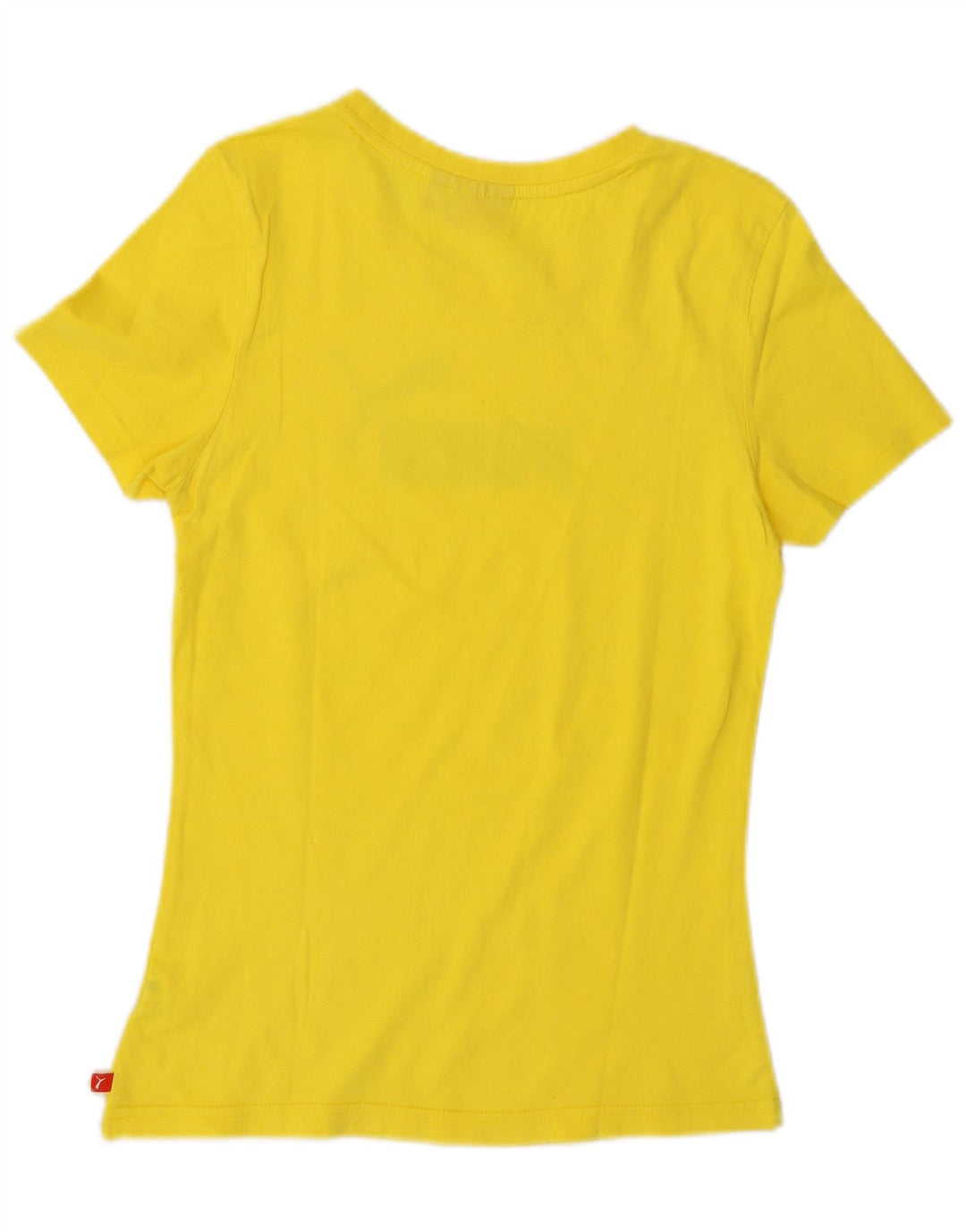 Puma Camiseta Feminina Graphic Top UK 10 Pequeno Amarelo