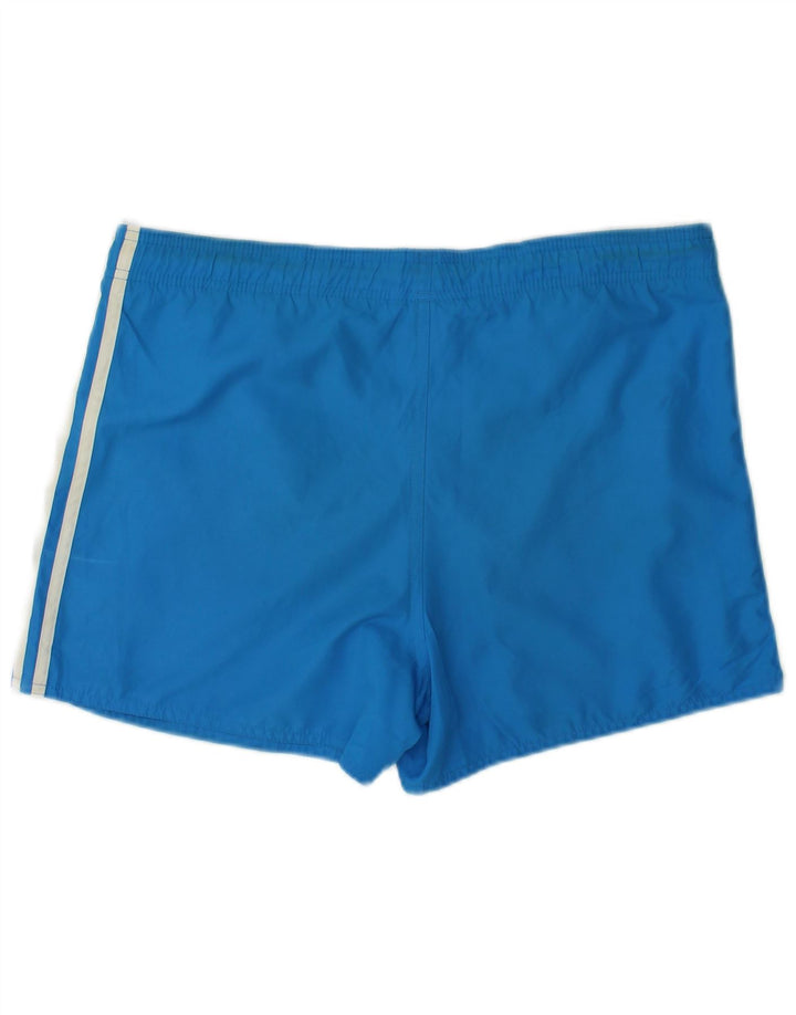 Shorts esportivos masculinos Adidas pequeno azul poliéster