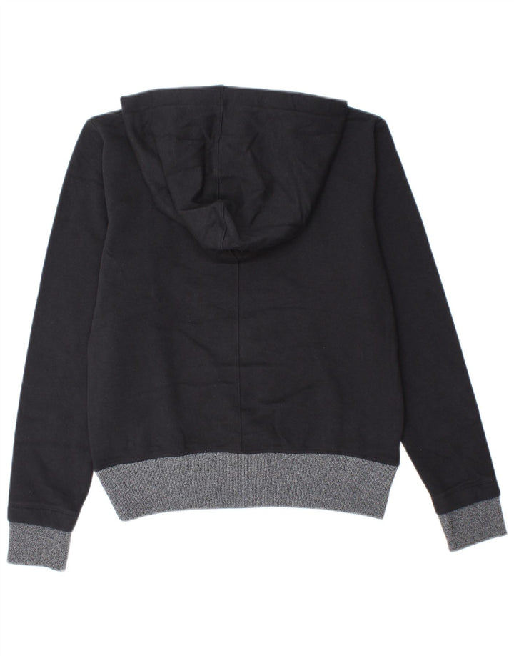 UNDER ARMOUR Suéter feminino com capuz gráfico superdimensionado Reino Unido 6 XS algodão preto