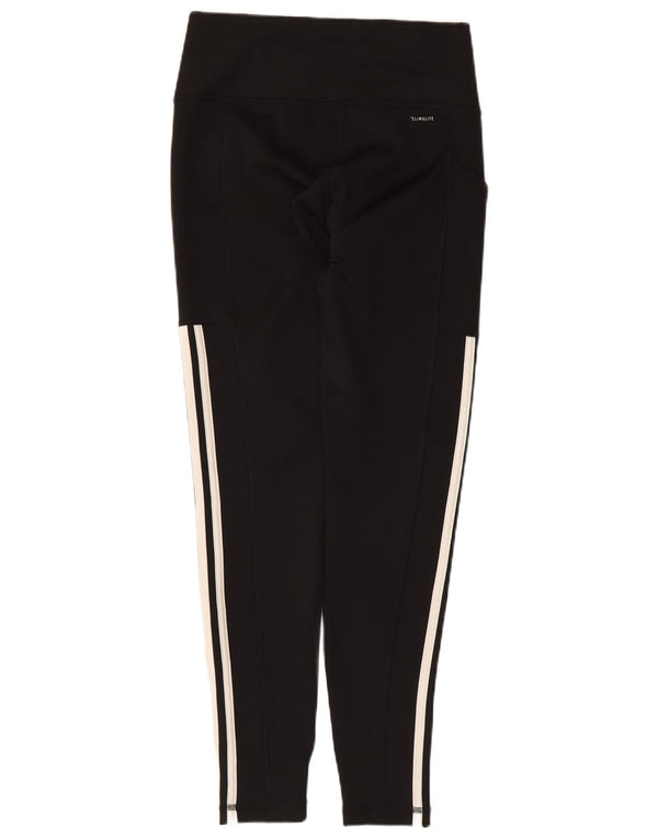 Adidas Womens Climalite Leggings UK 12/14 Médio Preto Poliéster