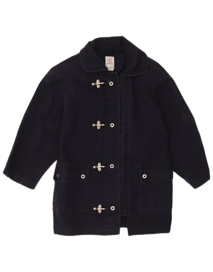 Casaco Duffle Stefanel Boys Loose Fit 9-10 Anos Azul Marinho Algodão