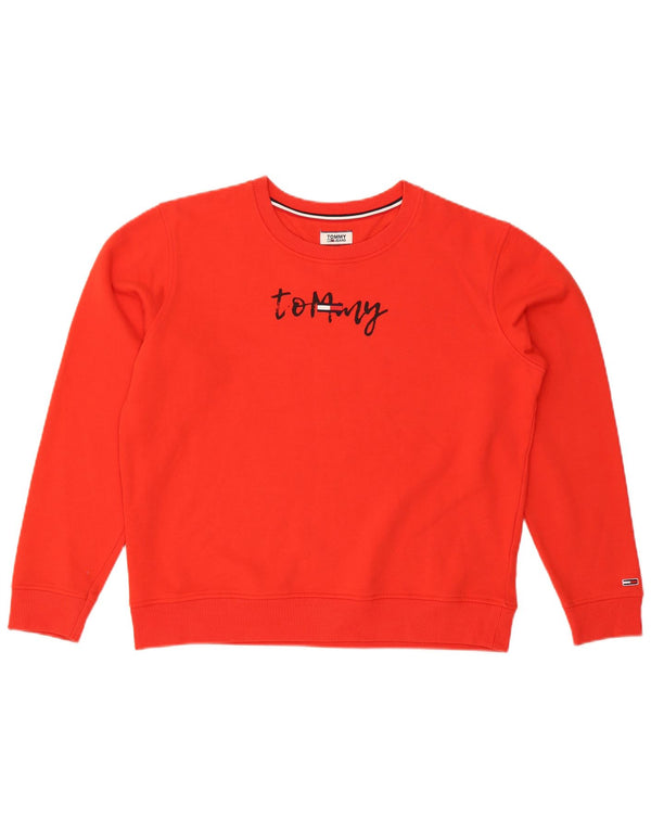 Tommy Hilfiger moletom gráfico masculino Jumper XL algodão vermelho