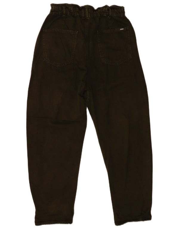 Calça jeans feminina Zara com corte solto e cintura alta EU 40 médio W30 L25 cáqui