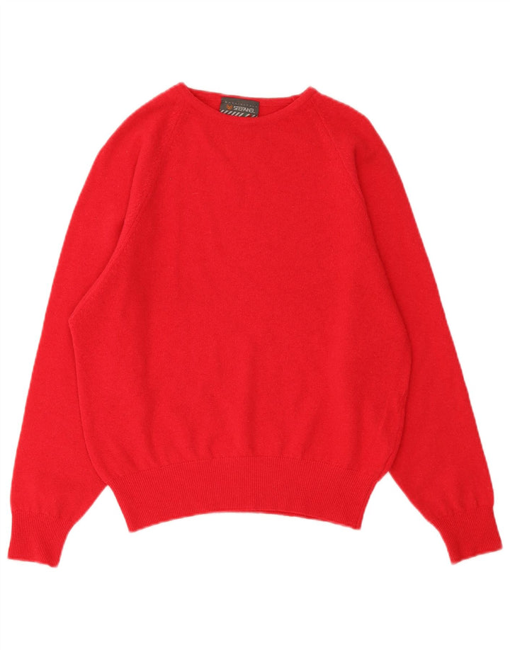 Suéter feminino Stefanel com gola redonda IT 46 rosa grande