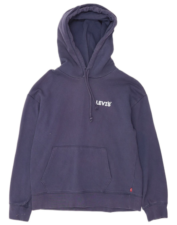 Moletom com capuz masculino Levi's pequeno algodão azul marinho