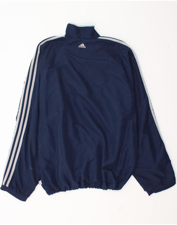 Adidas Mens Graphic Pullover Treino Top Reino Unido 40/42 Médio Azul Marinho