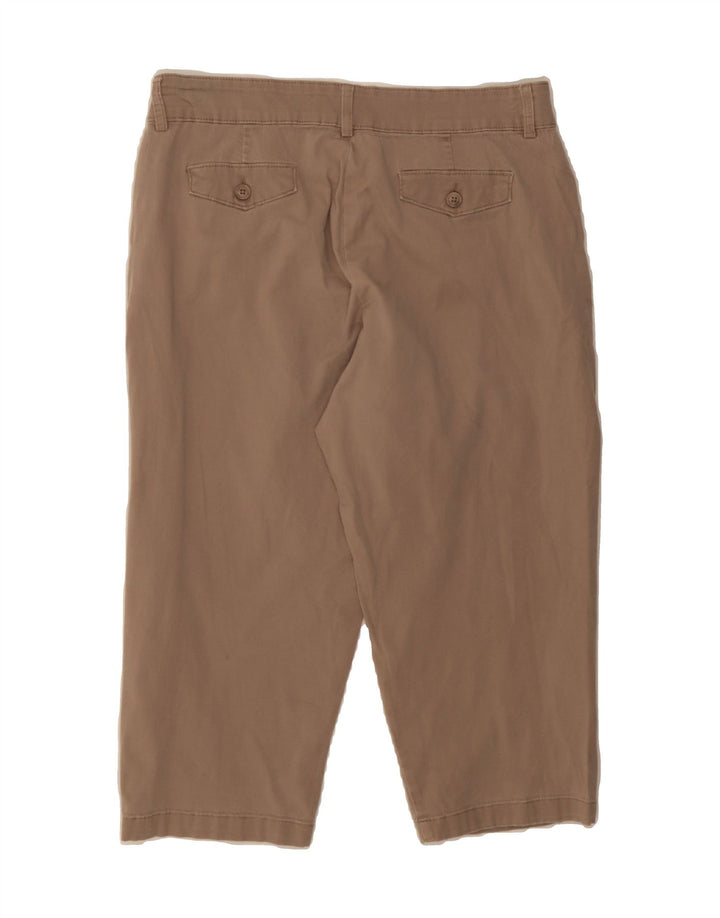 LEE Womens Natural Fit Straight Capri Trousers W32 L20 Beige Vintage Lee and Second-Hand Lee from Messina Hembry 