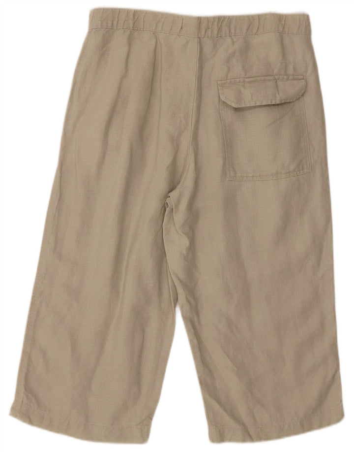 Bermuda masculina Marks & Spencer Blue Harbor W32 grande linho bege