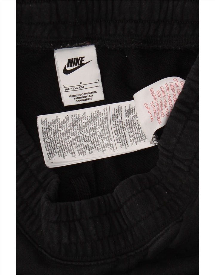 NIKE Calças de treino para meninas 12-13 anos grandes de algodão preto