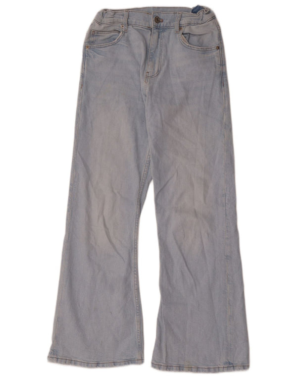 Zara Girls Jeans Flared 12-13 Anos W26 L28 Azul Algodão