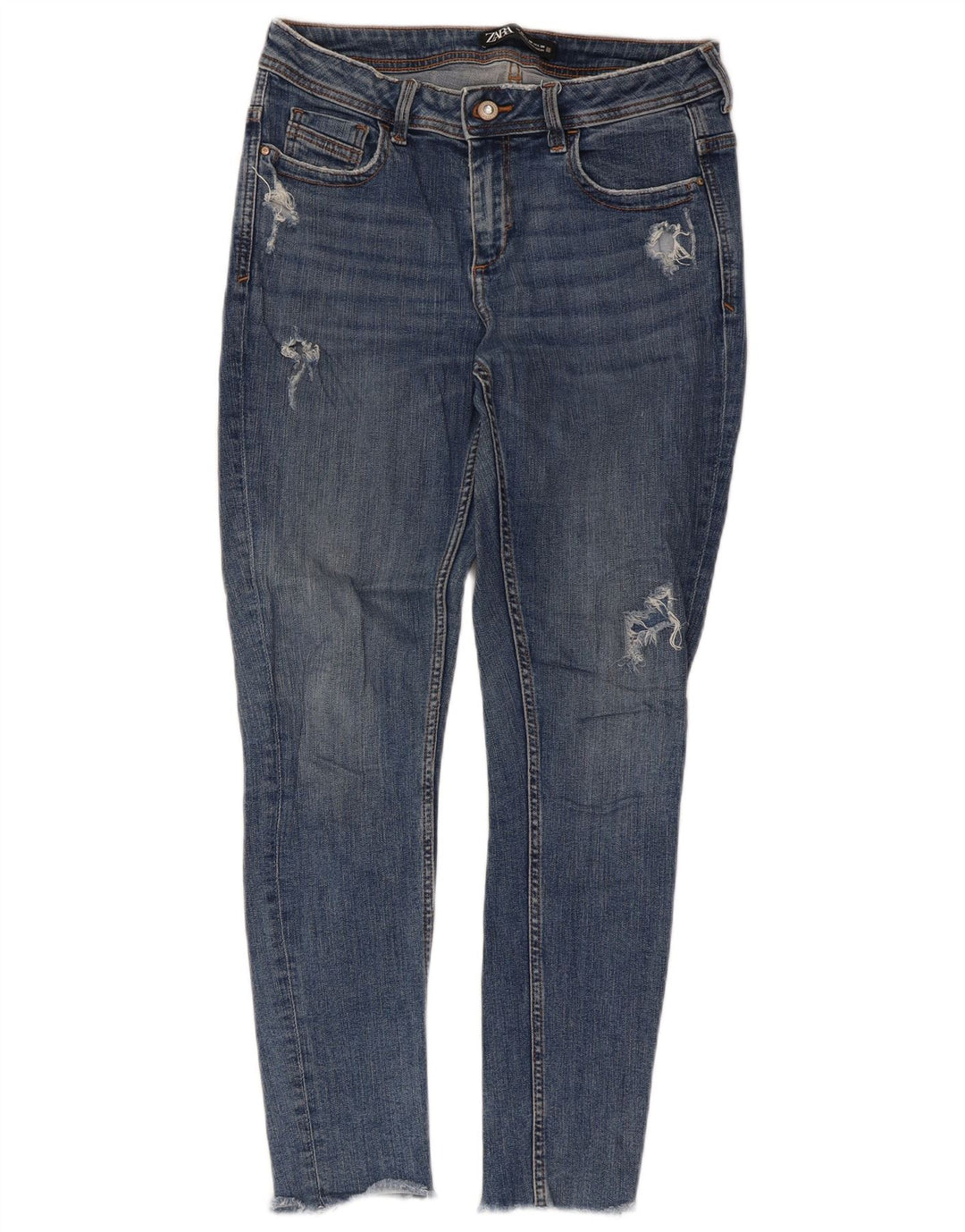 Calça jeans skinny feminina Zara EU 40 médio W30 L27 azul