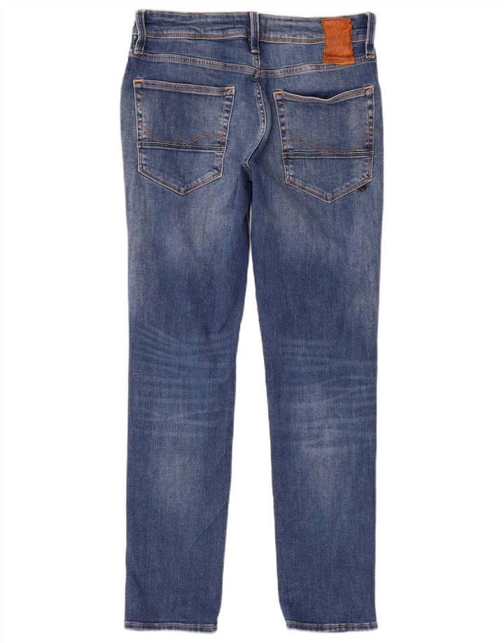 JACK & JONES Mens Jeans Slim W30 L30 Azul Algodão