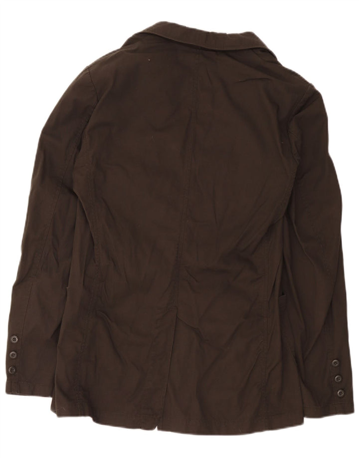 Jaqueta blazer masculina Sisley com 2 botões IT 48 algodão marrom médio