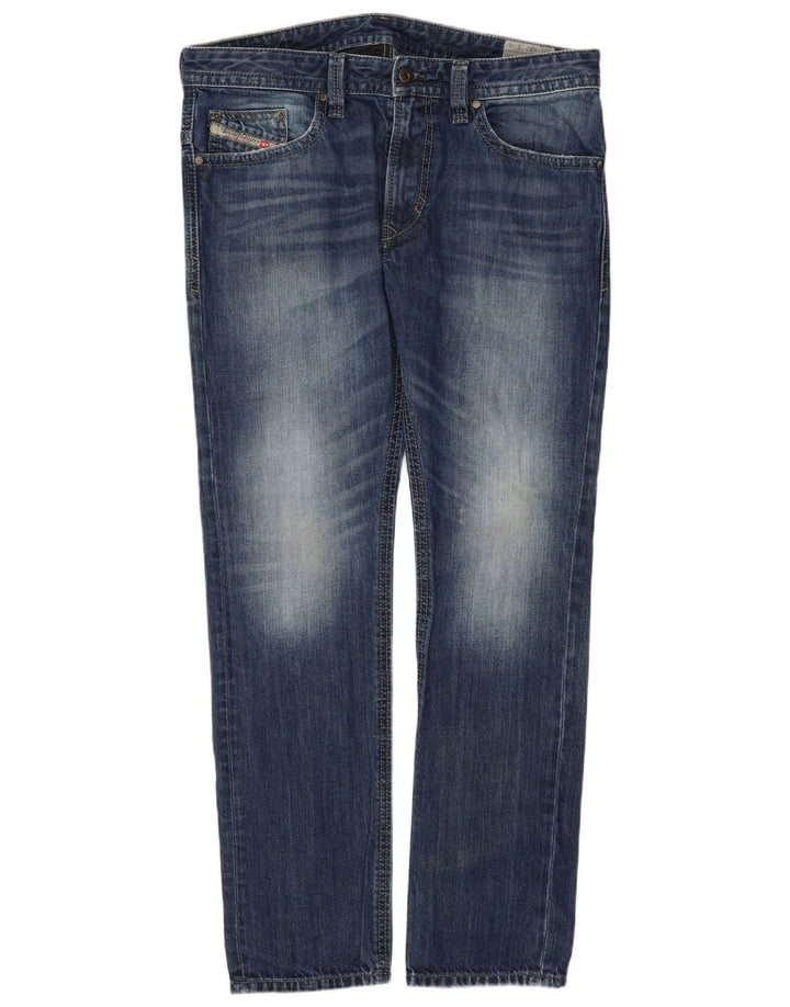 Diesel Masculino Thavar Slim Skinny Jeans W32 L30 Azul Algodão