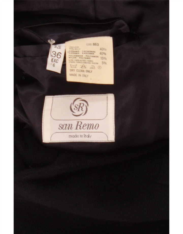 Jaqueta Blazer Masculina San Remo Reino Unido 36 Pequena Lã Azul Marinho