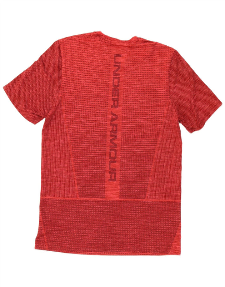 Camiseta gráfica masculina UNDER ARMOUR Top médio vermelho manchado