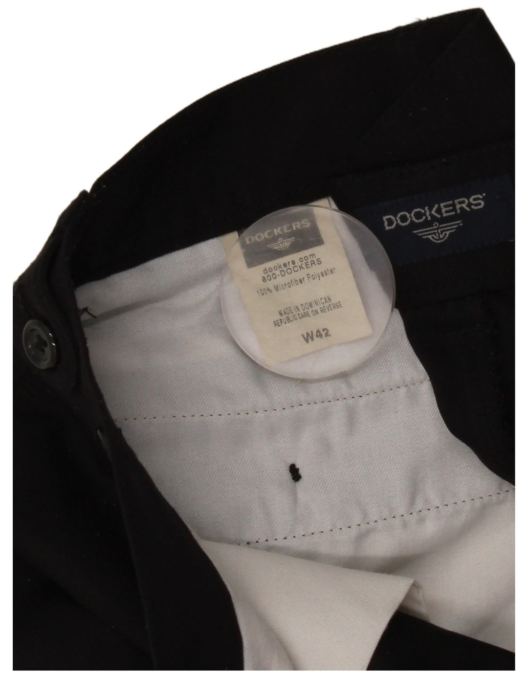 Shorts masculinos Dockers Pegged Chino W42 2XL poliéster preto