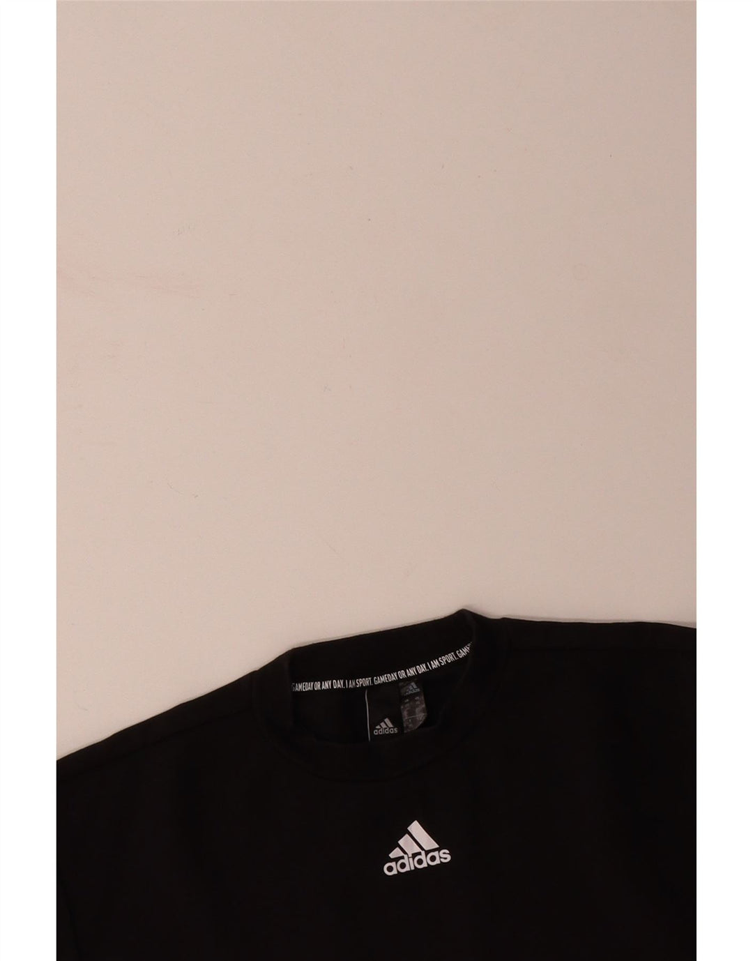 ADIDAS Mens Sweatshirt Jumper XS Algodão Preto