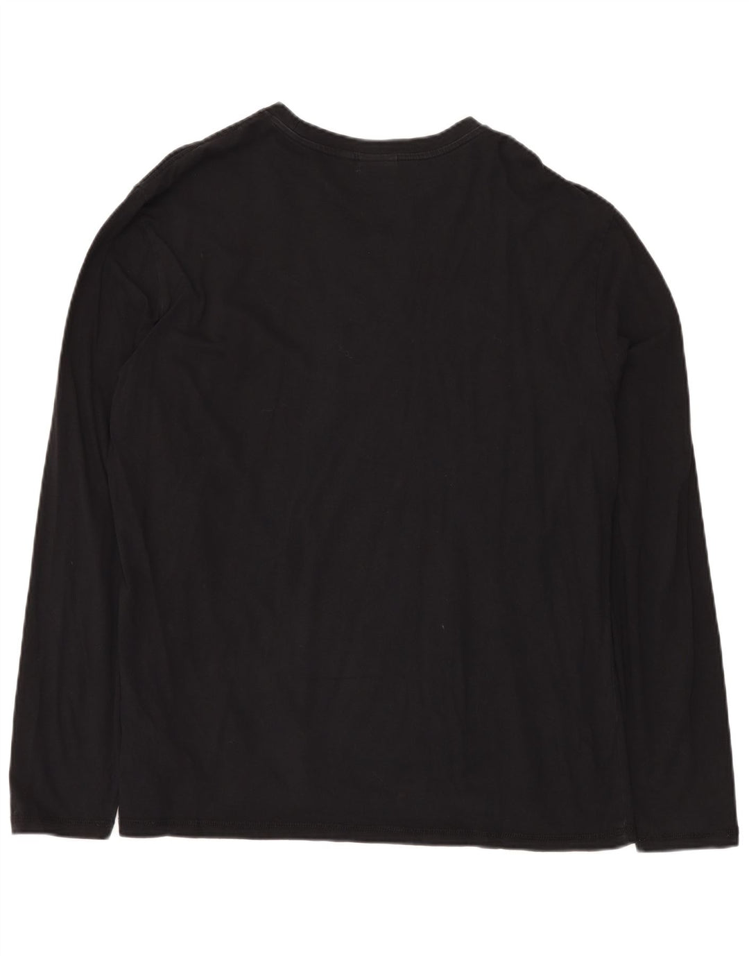 Top gráfico masculino NAPAPIJRI manga comprida 3XL algodão preto