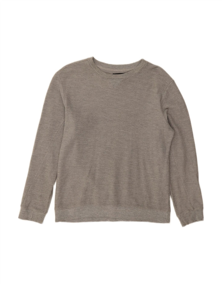 ZARA moletom masculino jumper médio cinza algodão