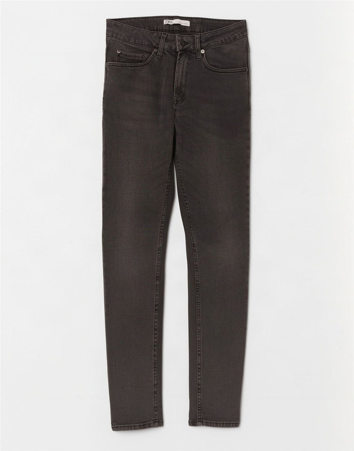 Zara Mens Jeans Skinny EU 38 Pequeno W30 L29 Cinza