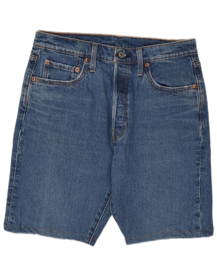 LEVI'S Masculino 501 Shorts Jeans W29 Pequeno Azul Algodão