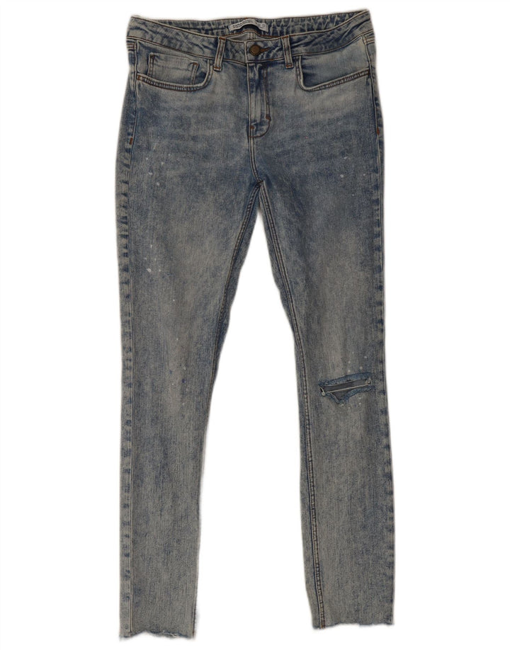 Zara Jeans Skinny Feminino EU 40 Médio W30 L29 Azul