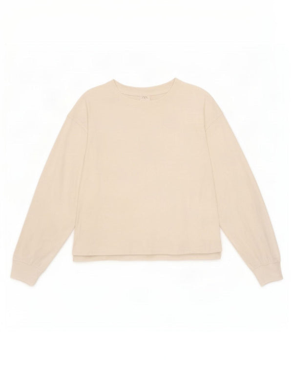 Zara Girls Top manga comprida 13-14 anos branco