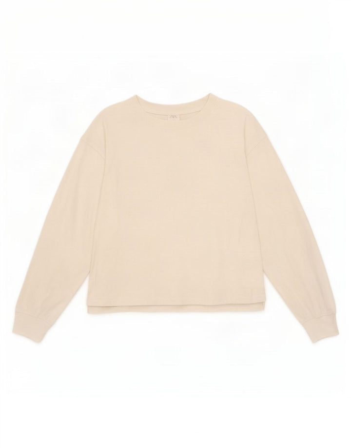 Zara Girls Top manga comprida 13-14 anos branco