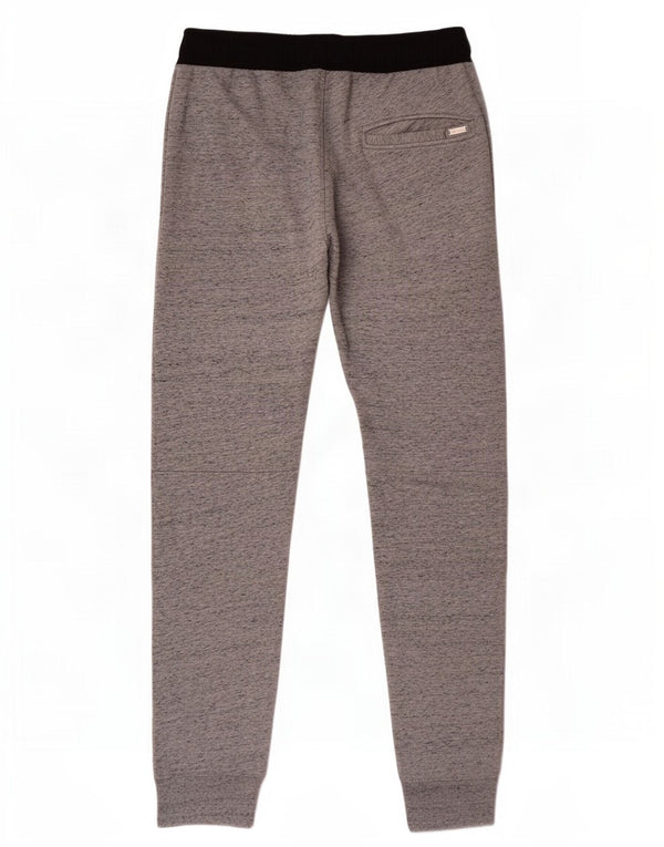 Calça de treino masculina Diesel Joggers grande algodão colorblock cinza