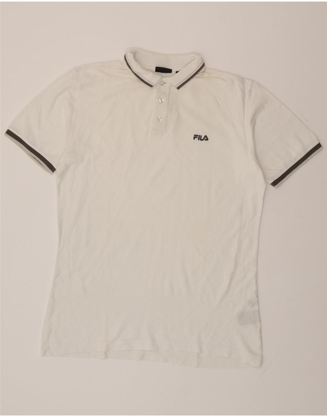 Camisa polo masculina FILA grande branca