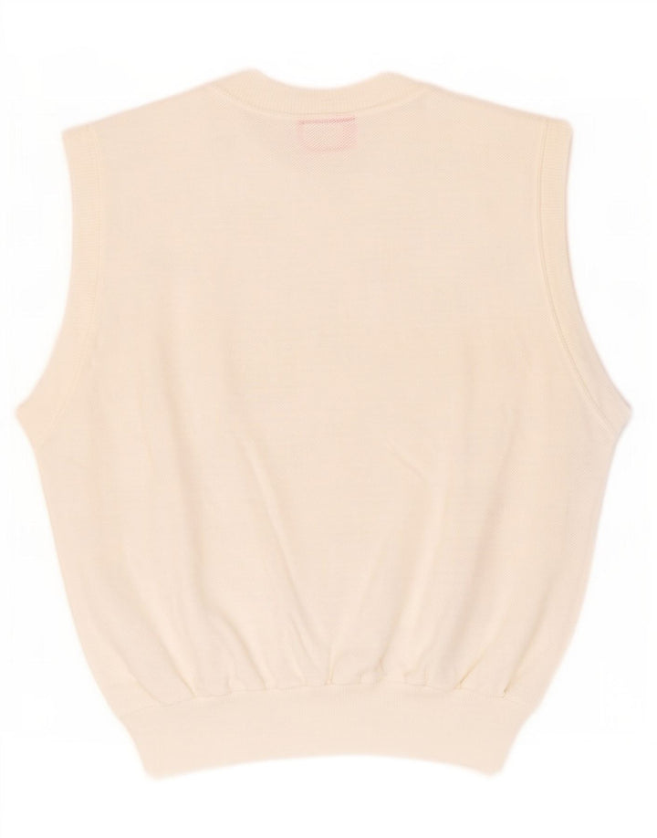 Fruit Of The Loom Colete masculino regata de algodão branco médio