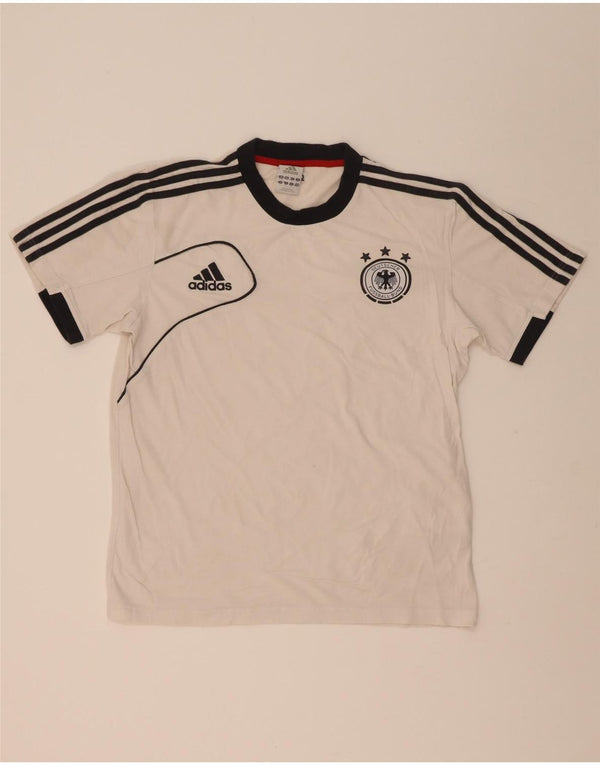 Camiseta Adidas Masculina Deutscher Fussball Bund Top UK 38/40 Médio Branco