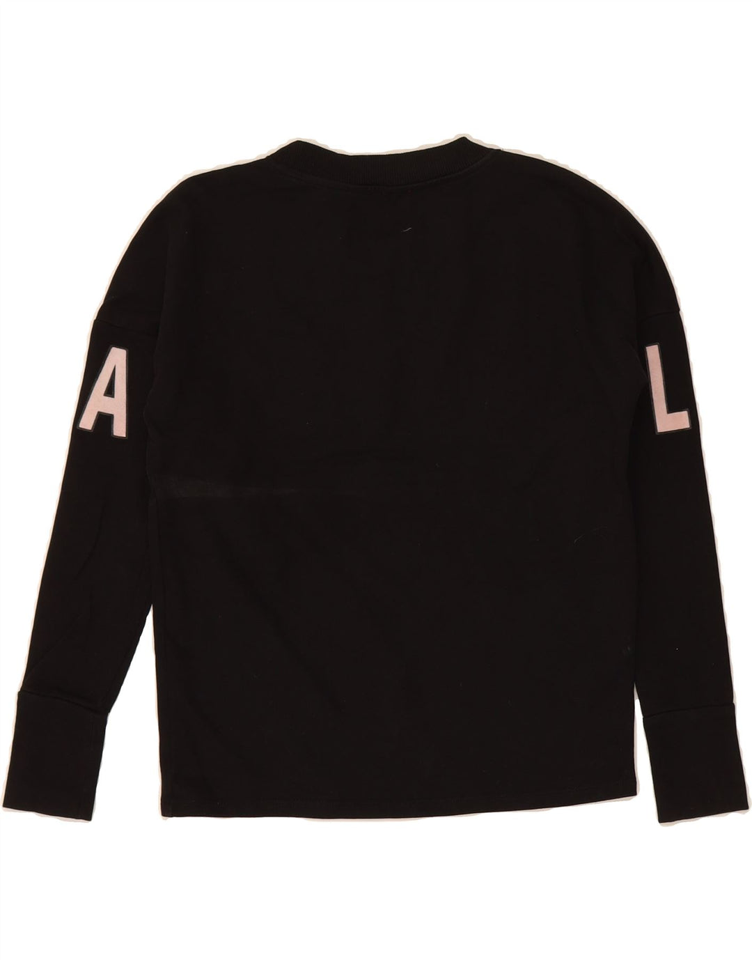 GUESS Womens Graphic Sweatshirt Jumper UK 6 XS Black Cotton Vintage Guess and Second-Hand Guess from Messina Hembry 