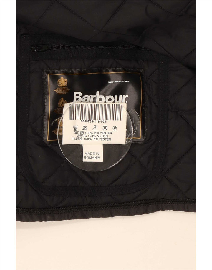 Jaqueta acolchoada masculina Barbour UK 42 XL poliéster preto