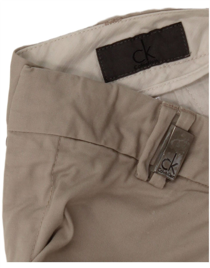 CALVIN KLEIN Mens Chino Shorts W34 Grande Bege