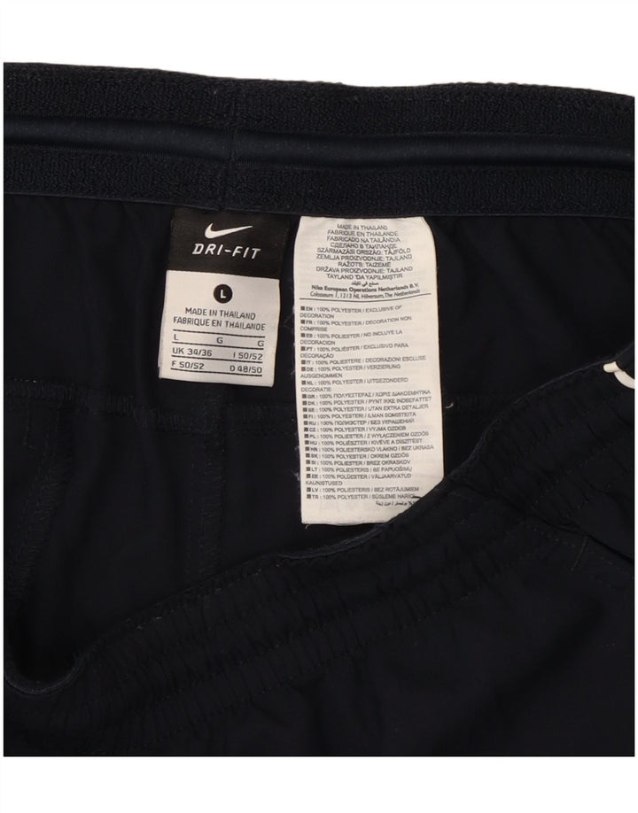Shorts esportivos masculinos Nike Dri Fit grandes poliéster azul marinho