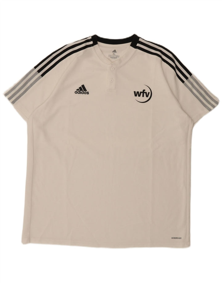 Adidas Mens Aeroready Camiseta Top XL Branco
