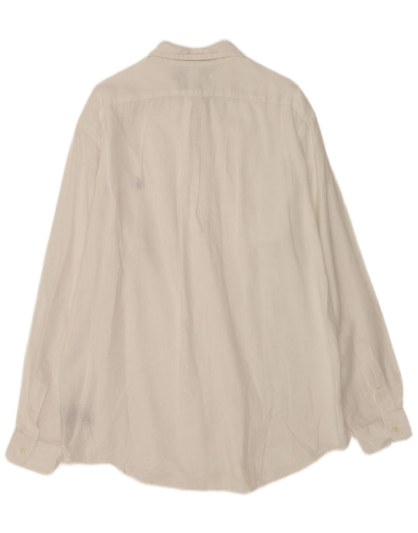 Polo Ralph Lauren Mens Ellington Camisa Grande Linho Branco