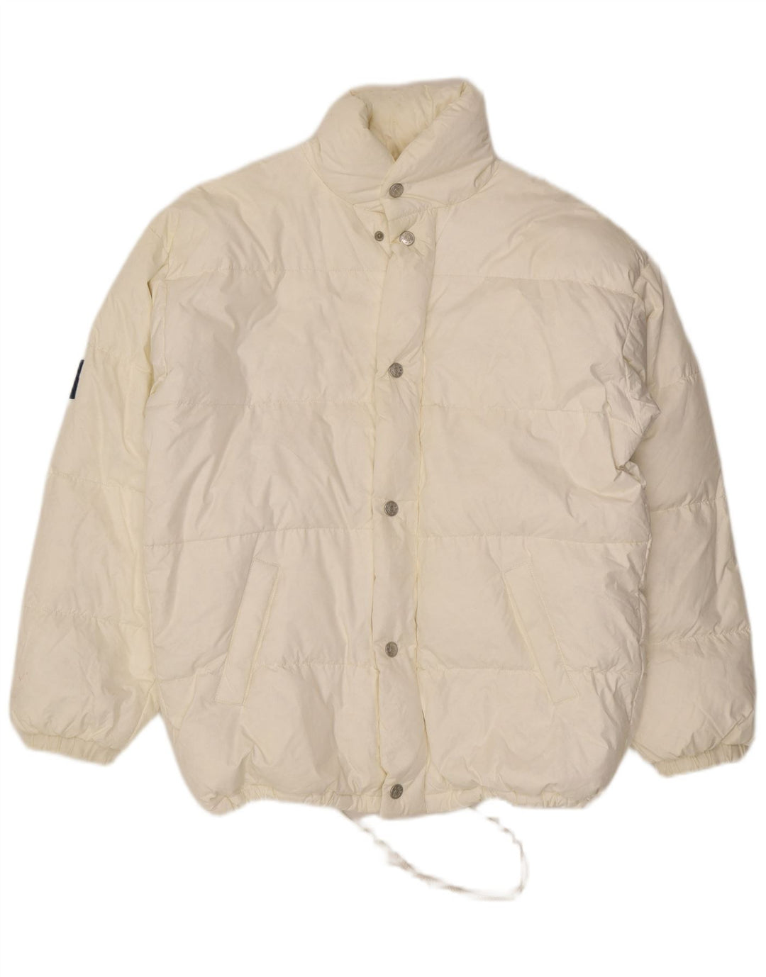 Jaqueta acolchoada masculina John F Gee UK 40 grande poliamida branca