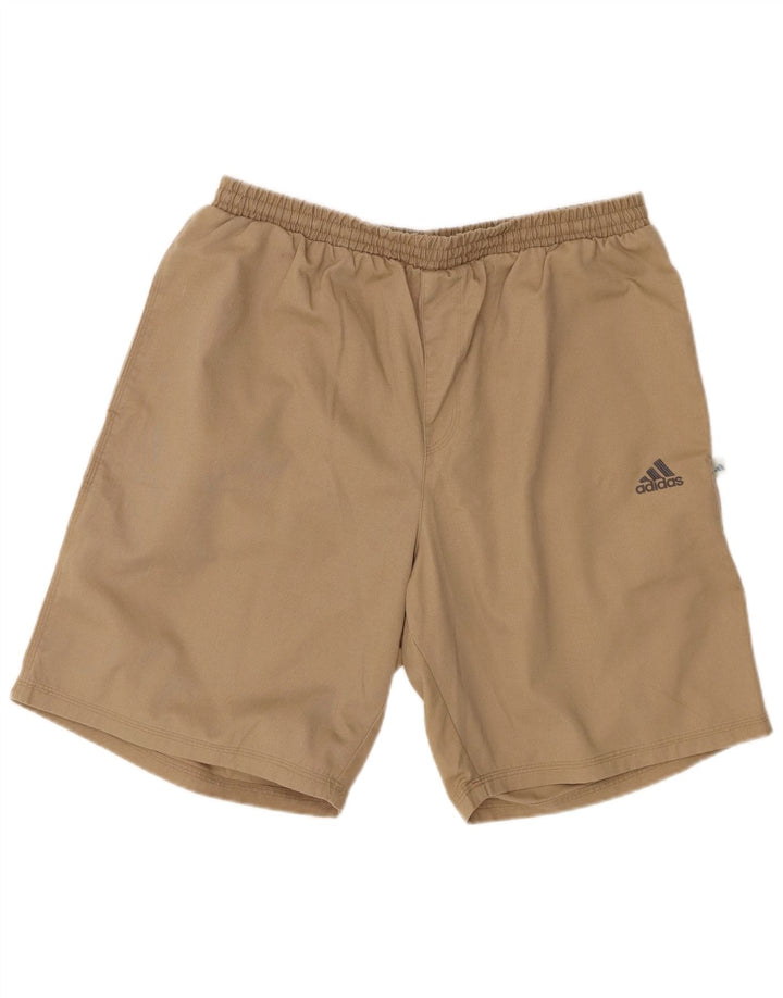 Adidas Mens Casual Shorts Grande W32 Poliéster Bege
