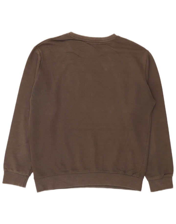 Zara moletom gráfico masculino jumper grande algodão marrom