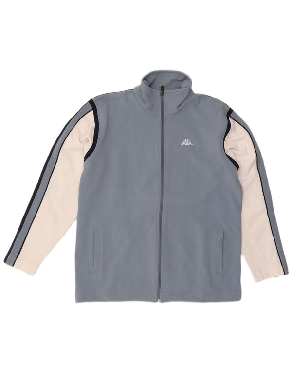 Kappa Mens Treino Top Jacket Medium Blue Colourblock Poliéster