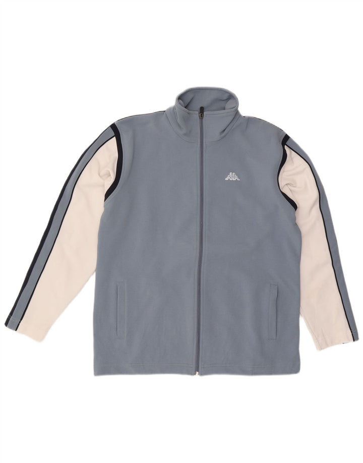 Kappa Mens Treino Top Jacket Medium Blue Colourblock Poliéster