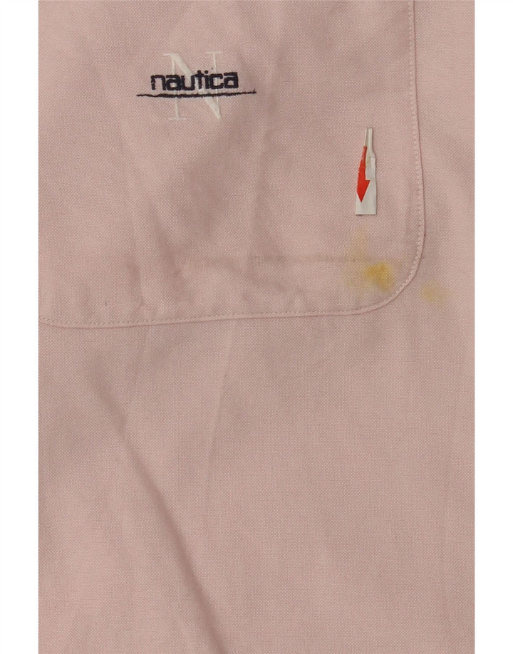 Camisa masculina Nautica grande algodão rosa