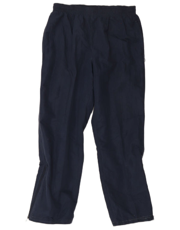 Calça de treino masculina Asics pequena azul marinho poliéster