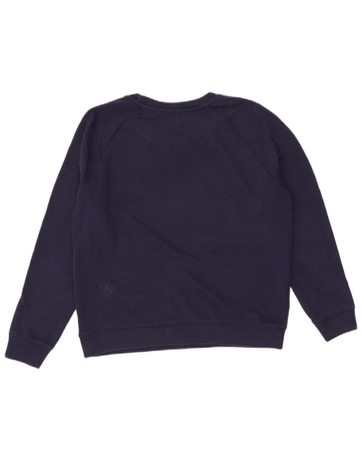 Moletom feminino Levi's com estampa oversized Reino Unido 10 pequeno azul marinho