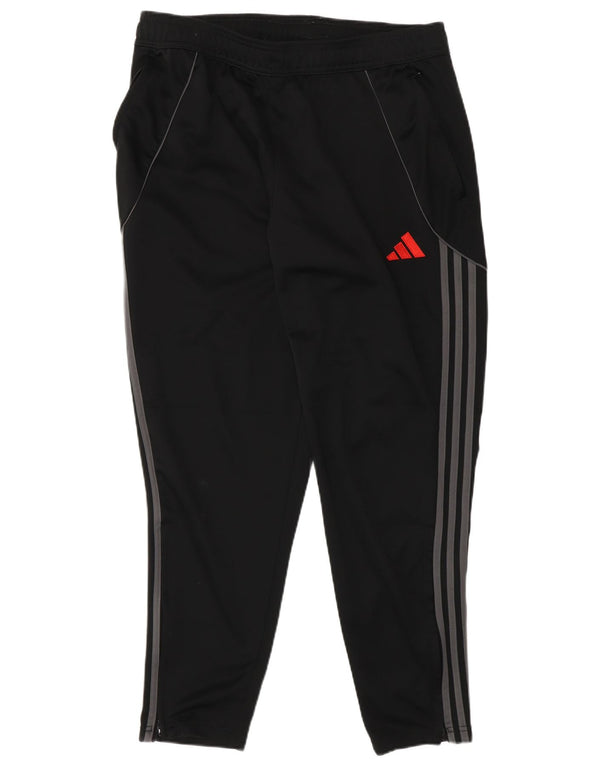Adidas Mens Slim Fit Calças de treino Joggers XL Preto Poliéster