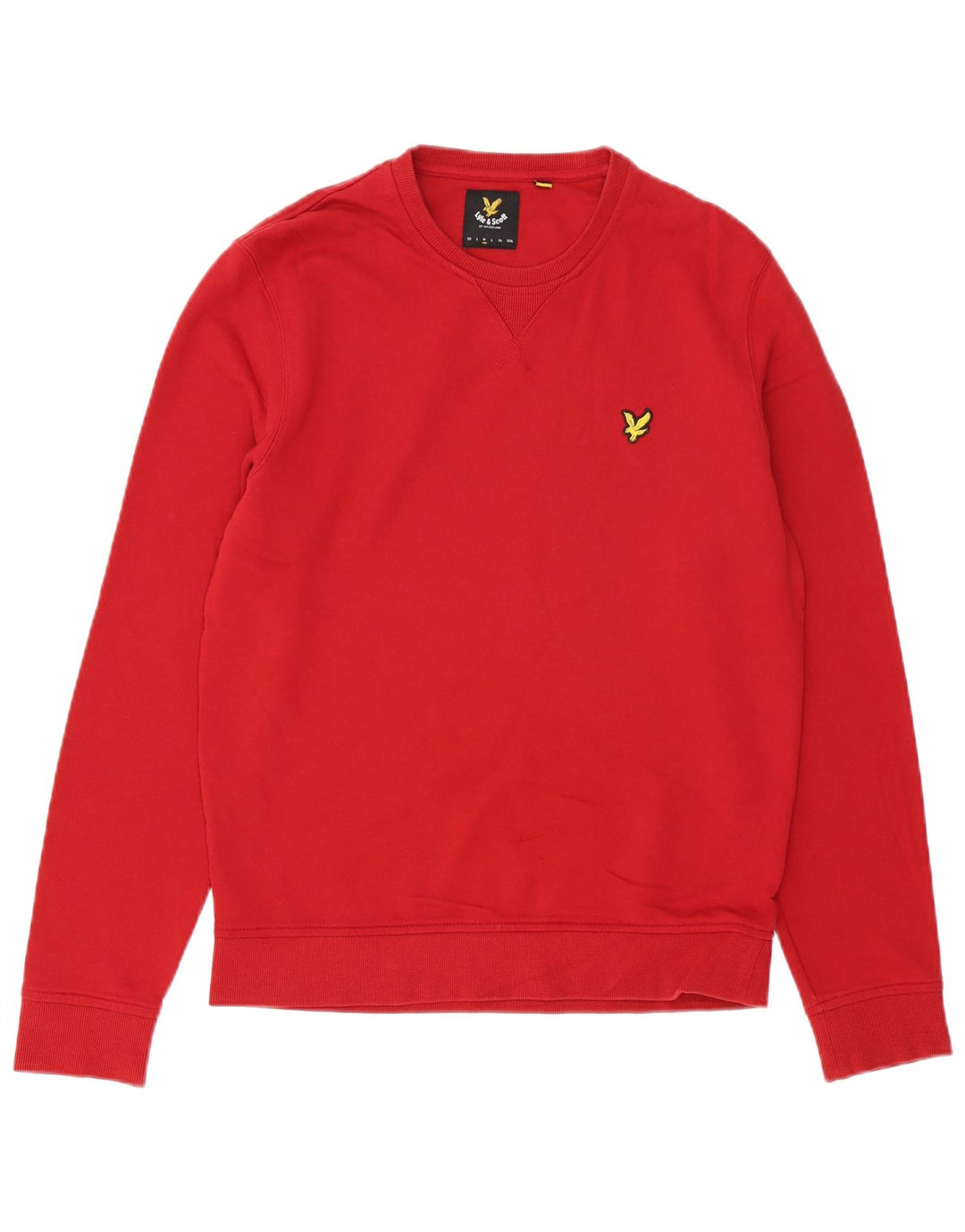 LYLE & SCOTT moletom masculino jumper médio algodão vermelho